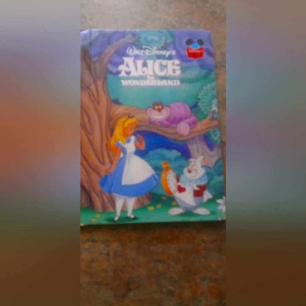 Walt Disney's Alice in Wonderland Hardcover Book - Blue & Purple Cover